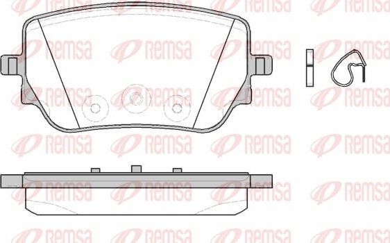 Тормозные колодки Remsa. Артикул 1829.00