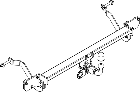 Фаркоп Steinhof для Fiat Ducato 250 фургон, микроавтобус, в т.ч. L4/XL 2006-2026 Быстросъемный крюк. Артикул F-081