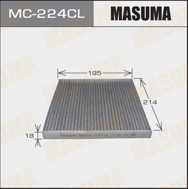 Салонный фильтр Masuma для Toyota Platz 1999-2005. Артикул MC-224CL