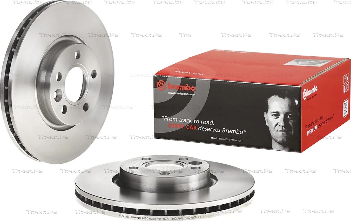 Тормозной диск Brembo PRIME LINE передний для Ford S-MAX I 2006-2014. Артикул 09.A427.10