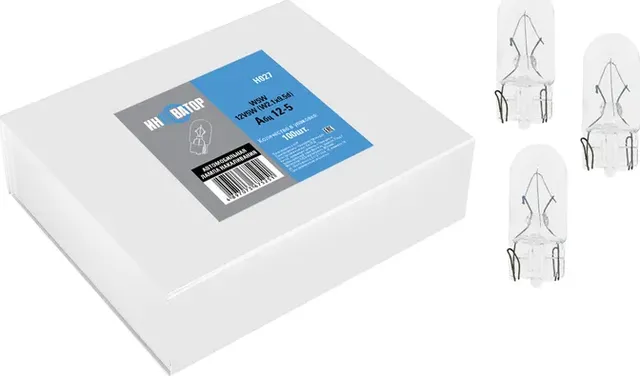 ЛАМПА НАКАЛИВАНИЯ АБЦ 12V 5W W2.1X9.5D ИHHОВАТОР (Инноватор). Артикул H027