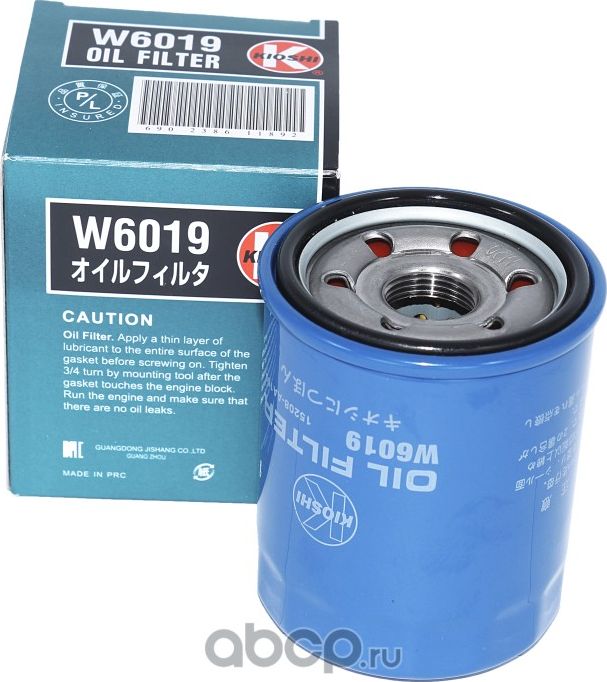 Фильтр масляный Kioshi W6019, C-901 Kioshi. Артикул W6019