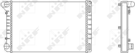 Радиатор охлаждения двигателя NRF (алюминий). Артикул 53665