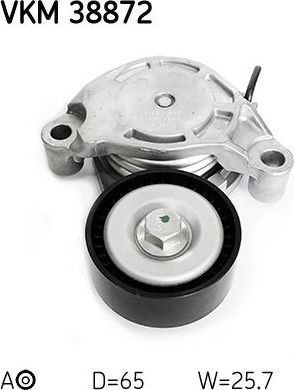 Натяжной ролик (натяжитель) приводного поликлинового ремня SKF. Артикул VKM 38872