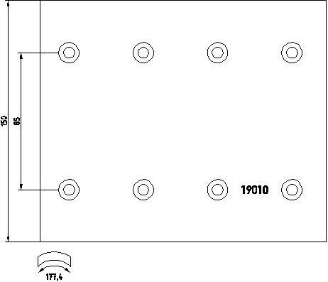 Тормозные накладки Don передние для DAF 85 1992-1998. Артикул DF44451S7100