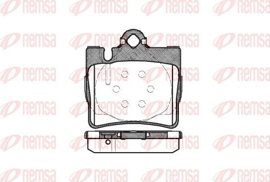 Тормозные колодки Remsa. Артикул 0770.00