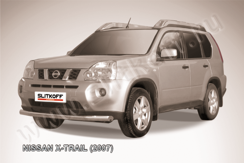 Защита Slitkoff переднего бампера d76 для Nissan X-Trail T31 2007-2010. Артикул NXT004