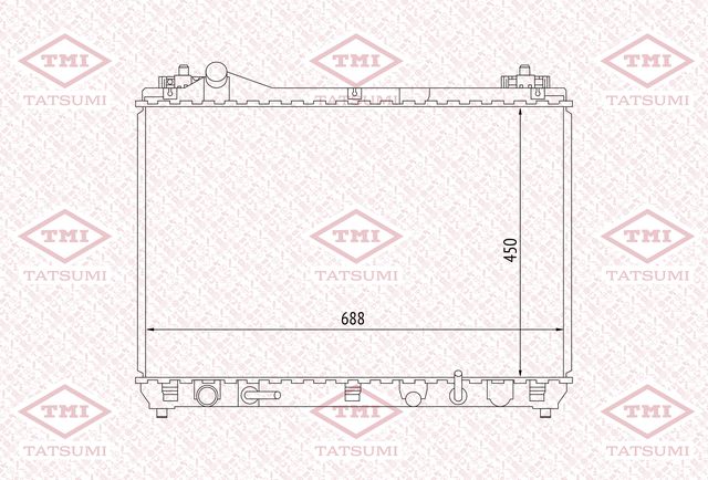 Радиатор охлаждения (Tatsumi). Артикул TGA1061