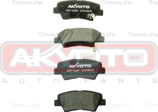 Тормозные колодки Akyoto. Артикул AKD-12209