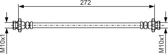 Тормозной шланг Bosch. Артикул 1 987 481 086