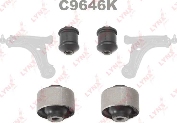 Сайлентблок переднего рычага подвески LYNXauto KIT. Артикул C9646K
