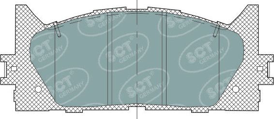 Тормозные колодки SCT-Germany. Артикул SP 325 PR