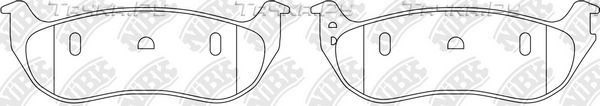 Тормозные колодки NiBK задние для Jeep Wrangler II (TJ) 1996-2007. Артикул PN0607