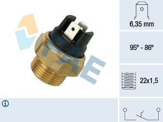 Датчик включения вентилятора FAE. Артикул 37330