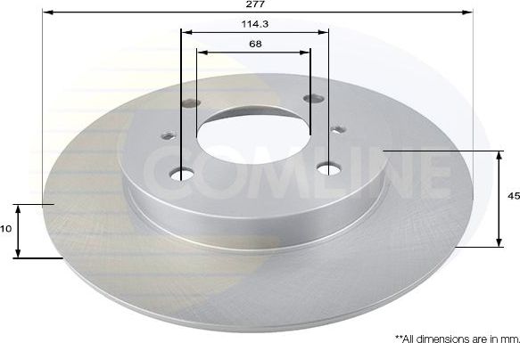 Тормозной диск Comline Comline. Артикул ADC0259