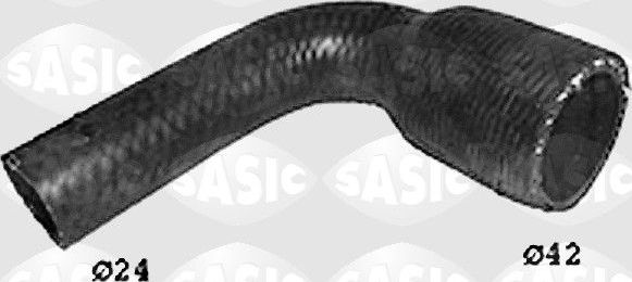 Патрубок радиатора (системы охлаждения) Sasic правый верхний для Renault 4 1971-1989. Артикул SWH4164