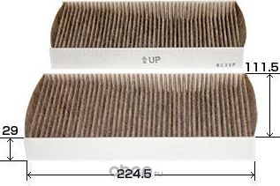 Фильтр салонный угольный (VIC). Артикул AC803EX