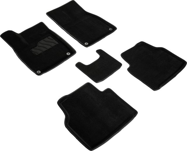 Коврики Seintex 3D ворсовые для салона Volkswagen ID.4 CROZZ 2020-2026 Черные. Артикул 99126