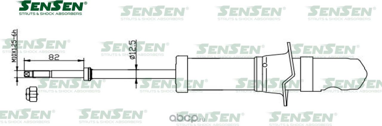 АМОРТ. ПЕРЕД. ГАЗ SSANGYONG REXTON (Sensen). Артикул 32130213