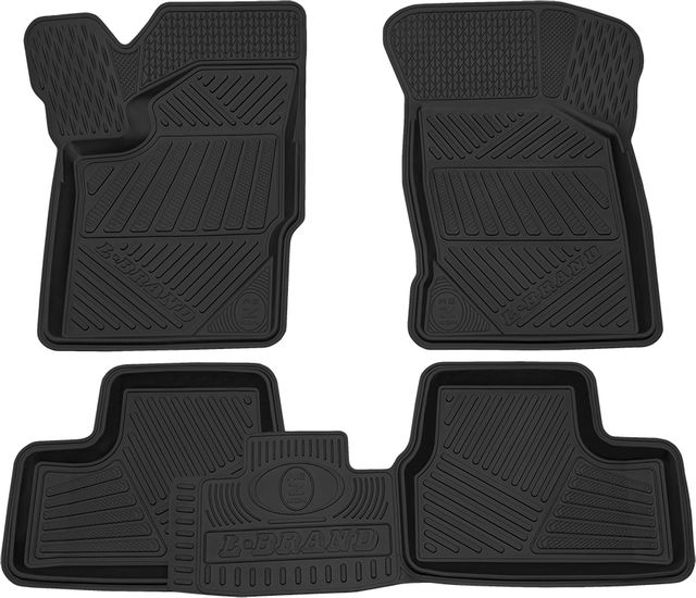 Коврики Rezkon резиновые (эконом) для салона Lada Granta I 2011-2026. Артикул 1039015100