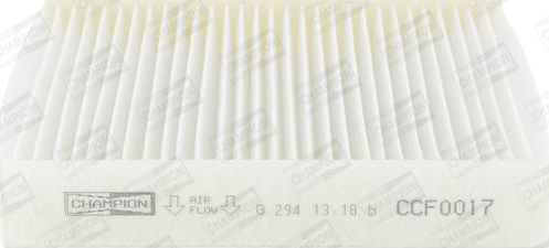 Салонный фильтр Champion для Toyota Dyna U300 – U400  2006-2015. Артикул CCF0017