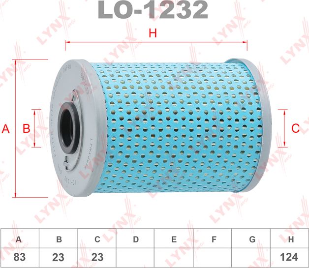 Масляный фильтр LYNXauto для Mercedes-Benz S-Класс II (W126) 1979-1991. Артикул LO-1232