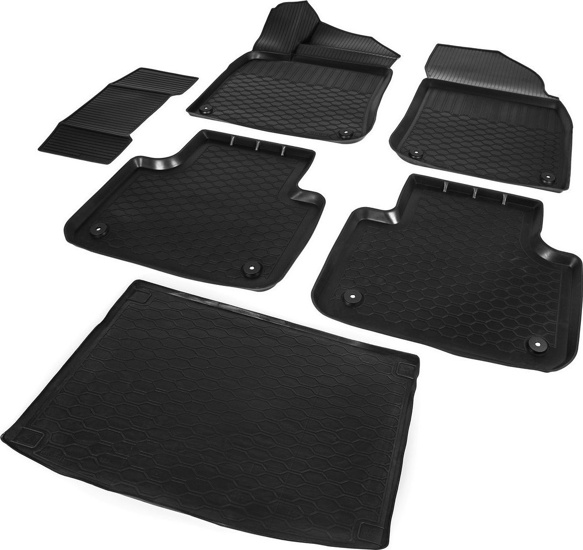 Комплект ковриков Rival для салона и багажника Volkswagen Touareg III 2018-2026. Артикул K15808003-4