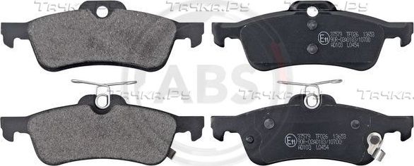 Тормозные колодки ABS задние для Toyota Yaris II 2005-2012. Артикул 37579