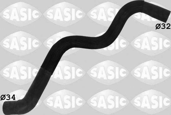Патрубок радиатора (системы охлаждения) Sasic правый верхний для Renault Latitude I 2010-2015. Артикул 3404126