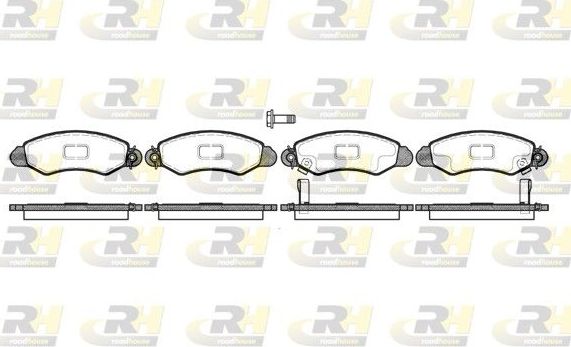 Тормозные колодки RoadHouse передние для Suzuki Swift II 1989-2005. Артикул 2702.02