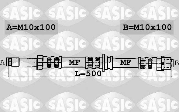 Тормозной шланг Sasic задний для BMW 3 III (E36) 1995-1999. Артикул 6606068