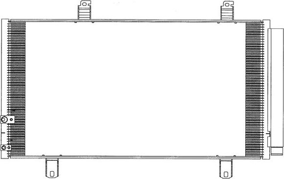 Радиатор кондиционера (конденсатор) Sakura. Артикул 5461-9827
