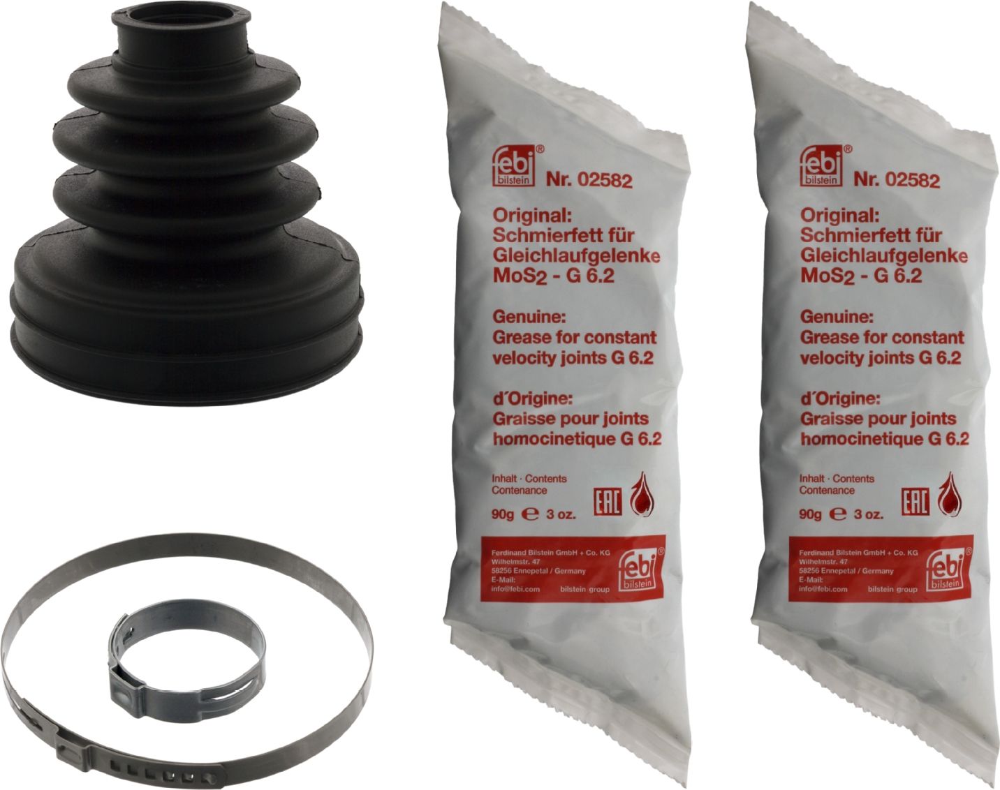 Пыльник шруса (комплект) Febi Bilstein (резина). Артикул 100214