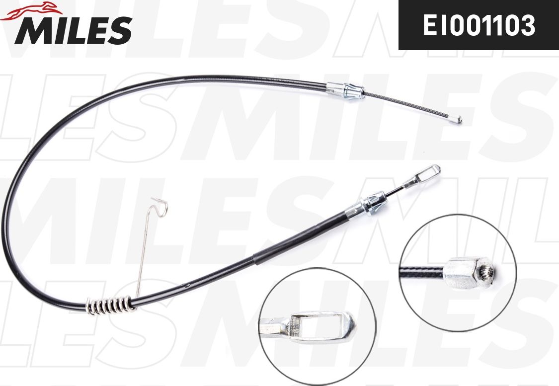 Трос ручника (тросик ручного тормоза) Miles. Артикул EI001103
