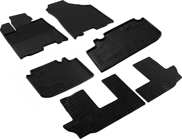 Коврики резиновые Seintex с узором сетка для салона Changan CS95 Plus 2023-2026. Артикул 317195