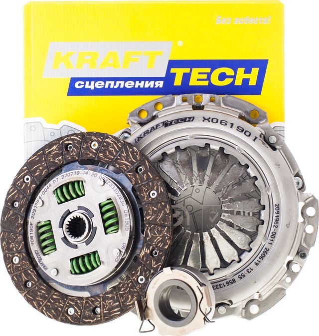 Сцепление (комплект) KraftTech 3P Kit для Toyota Echo 1999-2005. Артикул W10190C