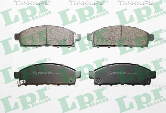 Тормозные колодки LPR передние для Mitsubishi L200 IV 2005-2015. Артикул 05P1319