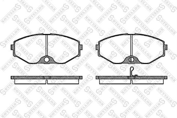Тормозные колодки Stellox. Артикул 386 002B-SX