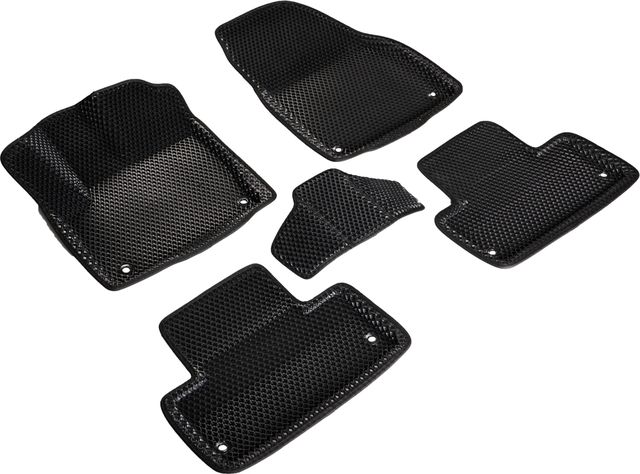 Коврики Seintex 3D EVA ромб для салона Land Rover Range Rover Evoque I 2011-2017 ЧЕРНЫЕ. Артикул 98158