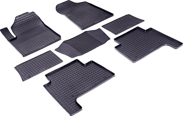 Коврики резиновые Seintex с узором сетка для салона Infiniti QX80 2013-2024. Артикул 84890