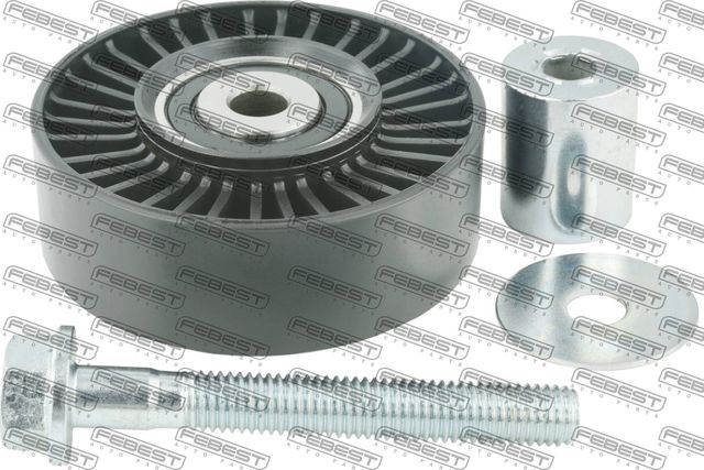 Направляющий (ведущий) ролик приводного поликлинового ремня Febest. Артикул 2988-RRIV