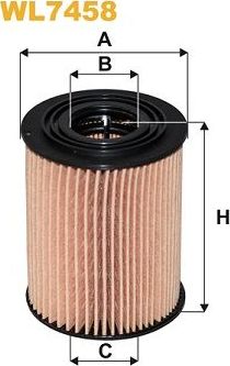 Масляный фильтр WIX Filters. Артикул WL7458