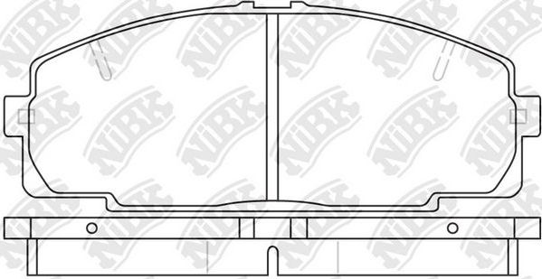 Тормозные колодки NiBK. Артикул PN1237