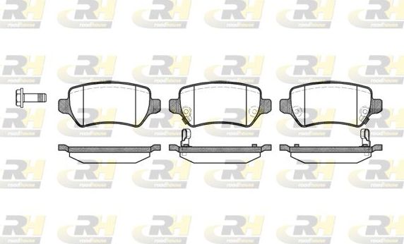 Тормозные колодки RoadHouse задние для Opel Astra H 2004-2014. Артикул 2957.02