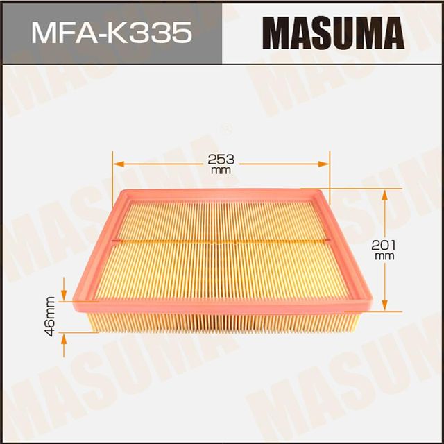 Воздушный фильтр Masuma. Артикул MFA-K335