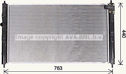 Радиатор охлаждения двигателя AVA. Артикул MT2275