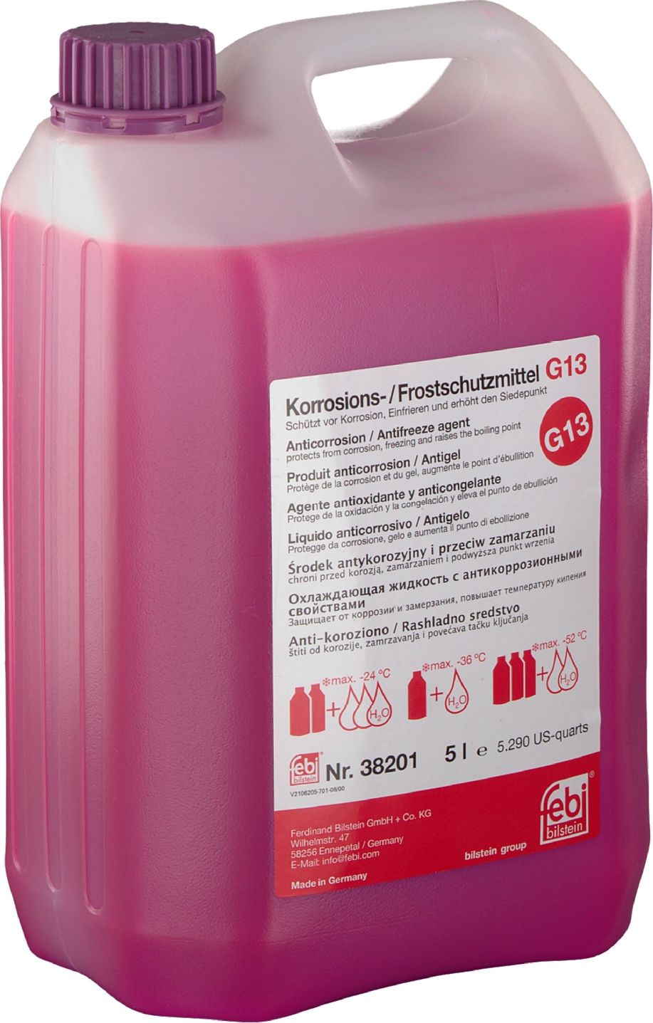 Антифриз Febi Bilstein для SEAT Arona I 2017-2026. Артикул 38201