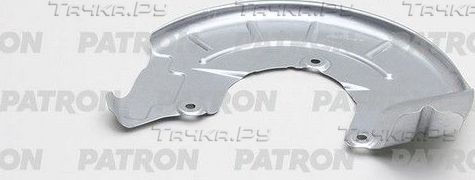 Кожух (щиток) тормозного диска Patron передний левый для Skoda Fabia I 1999-2008. Артикул PBS003