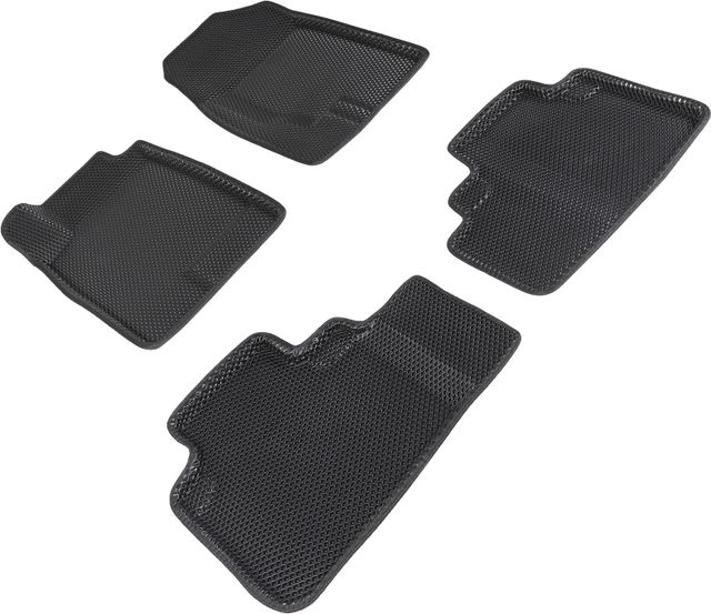 Коврики Seintex 3D EVA ромб для салона Haval F7 2019-2026 ЧЕРНЫЕ. Артикул 95180