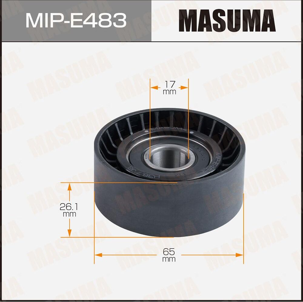 Ролик обводной ремня привода навесного оборудования (Masuma). Артикул MIPE483